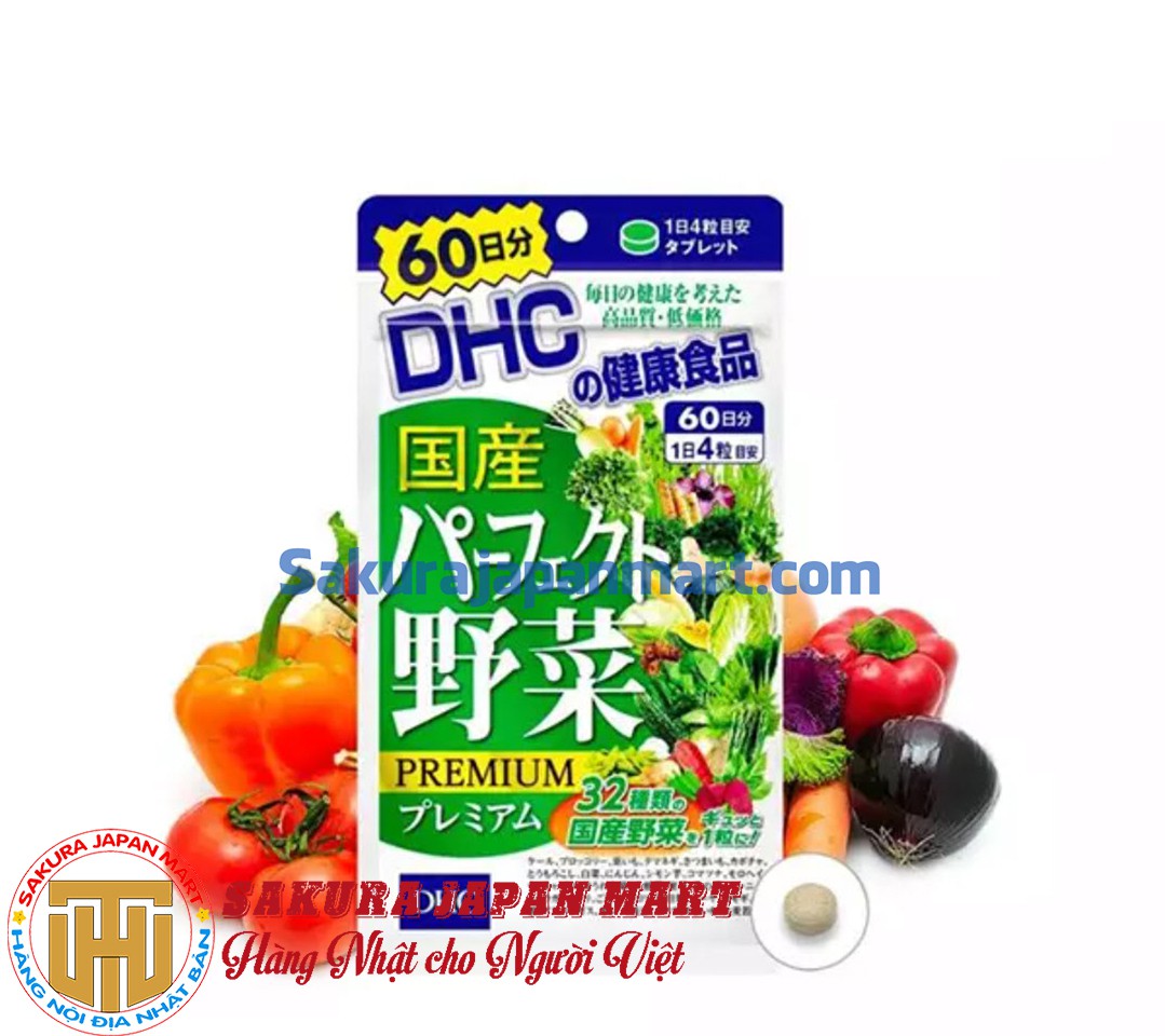 Viên uống bổ sung rau củ quả DHC 60 ngày gói 240 viên